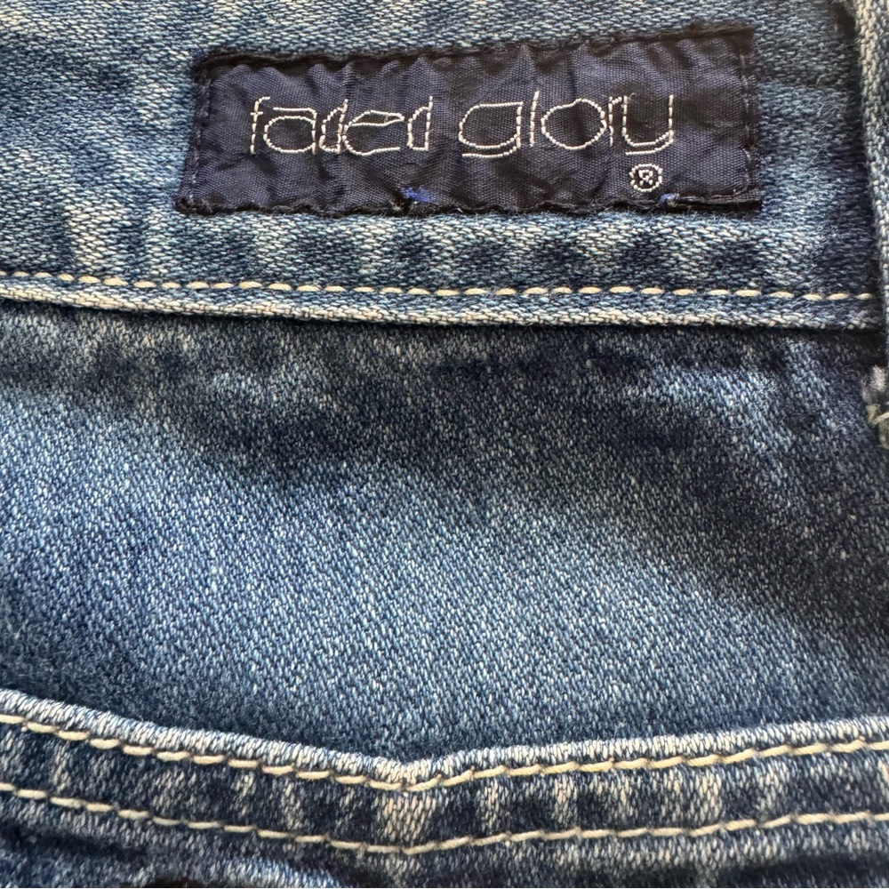 Vintage 70’s Faded Glory Jeans Puppy Dog Embroidered Pocket Size 7 Very Rare - Picture 5 of 16